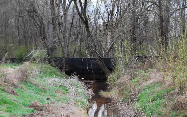 water gap fence